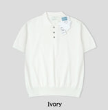 Palette Soft Collar Short Sleeve Knit