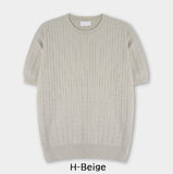 Roel Cable Round Short Sleeve Knit