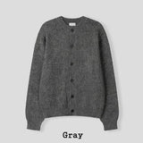 Heyri Wool Cropped Knit Cardigan