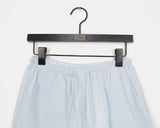 Momu stripe button lace cotton short pants