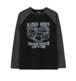 DOODLE RAGLAN LONG SLEEVE TEE