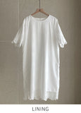 Rica Punching Lace Short Sleeve Mini One Piece