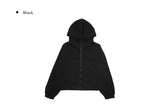 E-ring String Windbreaker Hood Zip-up
