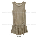 Of Pearl Shirring Layered Mesh Top
