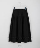 [BAONHAUS] Showcon Frill Long Skirt