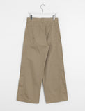 Ontoto cut cotton wide pants