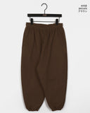 [3-step brushed] Shunu wide training jogger pants