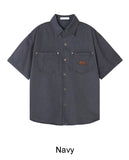 Nekkid Patchwork Short Sleeve Shirt