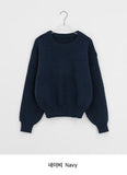 Kanme Basic Color Round Knit