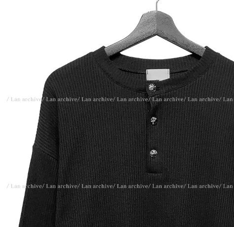 【2plan】Pressure rib button warmer long sleeve t-shirt 2plan】Pressure rib button warmer long sleeve t-shirt (2plan