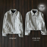 Mohair wool cropped jacket (+half ver)