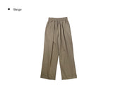 Yor Cotton Pintuck Wide Banding Pants