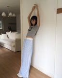 Pehole Jacquard Punching Number 3 Short-Sleeved T-Shirt