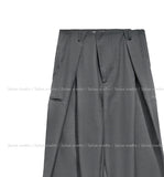 Ridi V-tuck wide slacks