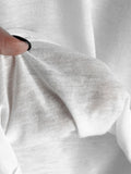 See-through deep round neck tee