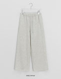 Hillon brushed training banding wide pants