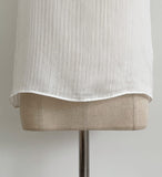 Belloe Half-neck Pleated Short-sleeve T-blouse