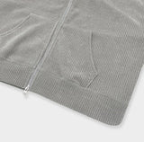 Robbins Velvet Corduroy Hooded Zip-Up