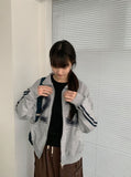 [BAONHAUS] Benir Round Ribbed Long Sleeve Tee