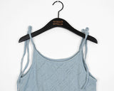 Uten Punching Flare Knit Strap Bustier Sleeveless