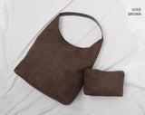 Leanne Suede Shoulder Bag
