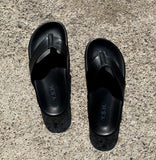 Sunday Summer Leather Flip Flops +4.5cm