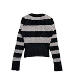 Dinky striped knit muffler set