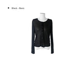 Lina See-through Feminine Fit Button Cardigan