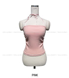 Perfu Ribbon Shirring Top (With Cup)