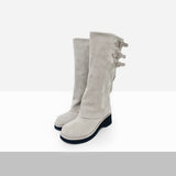 Turi Layered Buckle Platform Boots