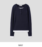 Molly Layered Button Long Sleeve