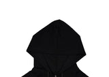 Dohi Slim Ribbed Crop Hoodie