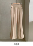 Maiden slim bootcut slacks