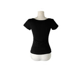Dion Fake Layered Color Matching Button Short Sleeve T-shirt