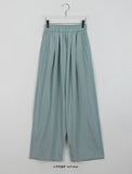 Joy color banding wide nylon pants