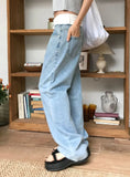 WAIST OVERLAY DENIM