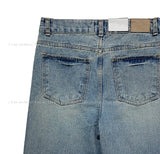 Penny brush washed bootcut denim