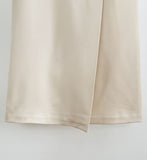 Chad Button Wrap Long Skirt