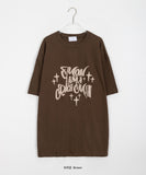 Lemita Lettering Printing Over Short Sleeve Tee