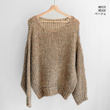 Noah Alpaca Wool Boat Neck Loose Fit Knit