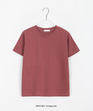 Shotani Color Basic Crop Short Sleeve Tee