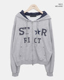 Hugo Star Two-Way Hooded Zip-Up