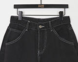 Yukil Carpenter Stitch Three-Quarter Bermuda Denim Pants