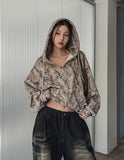 Trees Real Pattern Hood Zip Up