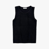 Witz Muscle Fit Cut-out Ribbed Sleeveless Top
