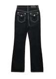 [LANARCH] Edged Stitch Bootcut Denim
