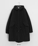 [unisex] Nyubimbu Hood Long Bomber Jacket Jumper