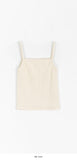 Color Slim Cropped Ribbed String Sleeveless