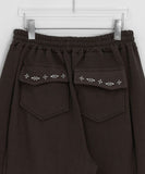 Omder Stud Banding Training Brushed Pants