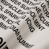 Slog lettering printing short sleeve